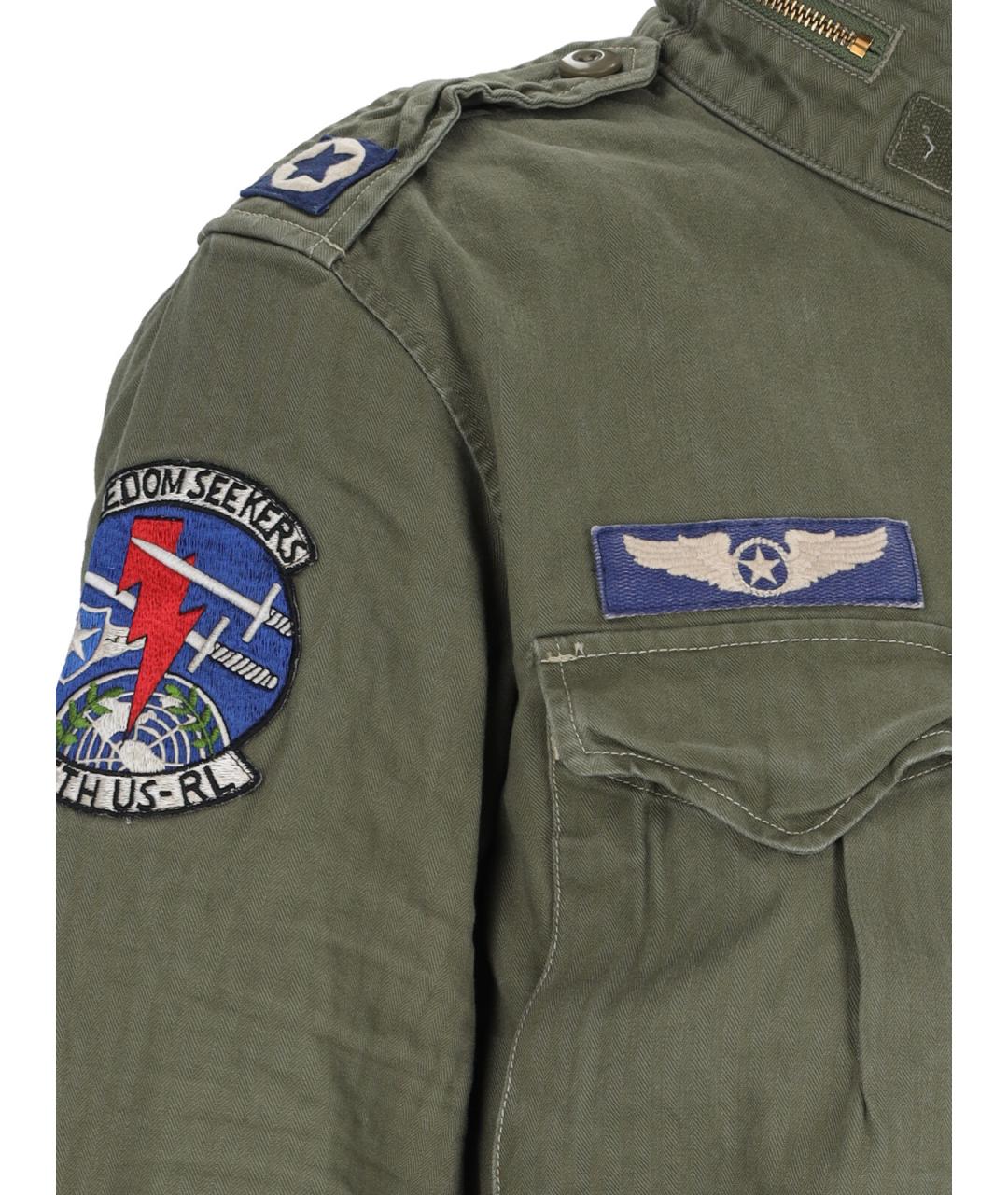 POLO RALPH LAUREN Зеленая хлопковая куртка, фото 3