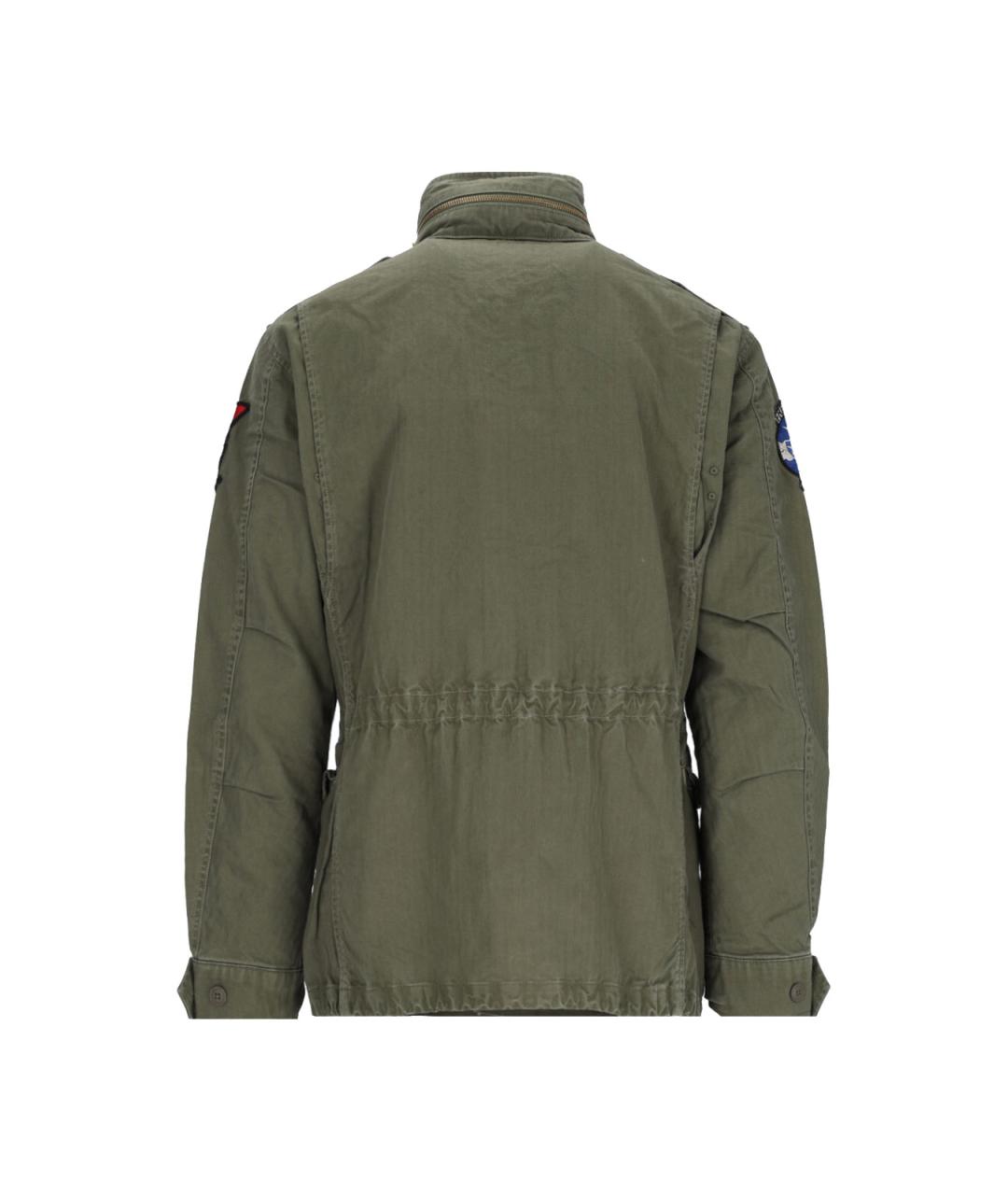 POLO RALPH LAUREN Зеленая хлопковая куртка, фото 2