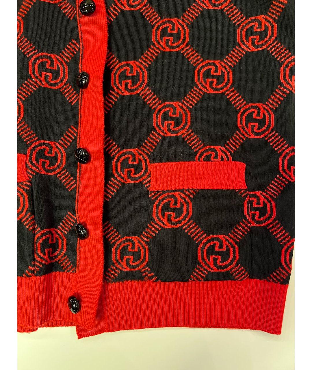 GUCCI Красная шерстяная жилетка, фото 5
