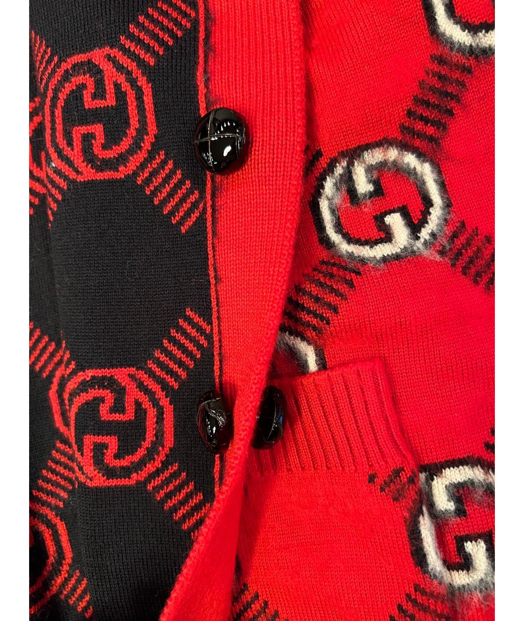 GUCCI Красная шерстяная жилетка, фото 4