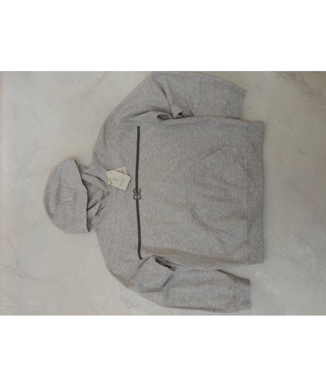 BRUNELLO CUCINELLI Серые хлопковые брюки и шорты, фото 2