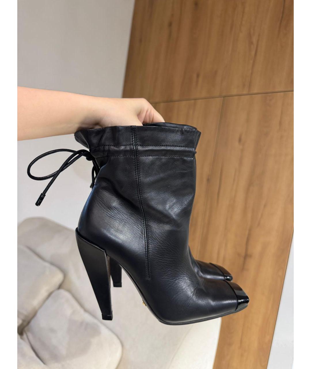 TOM FORD Черные кожаные ботильоны, фото 2