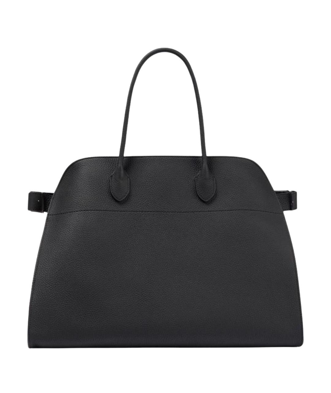 THE ROW Черная кожаная сумка с короткими ручками, фото 1