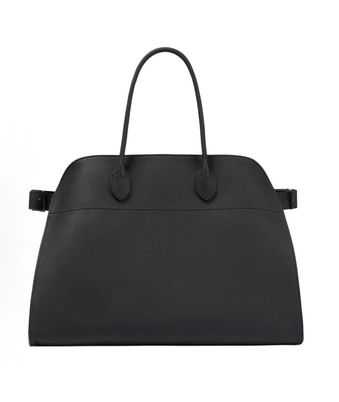 THE ROW Черная кожаная сумка с короткими ручками, фото 9