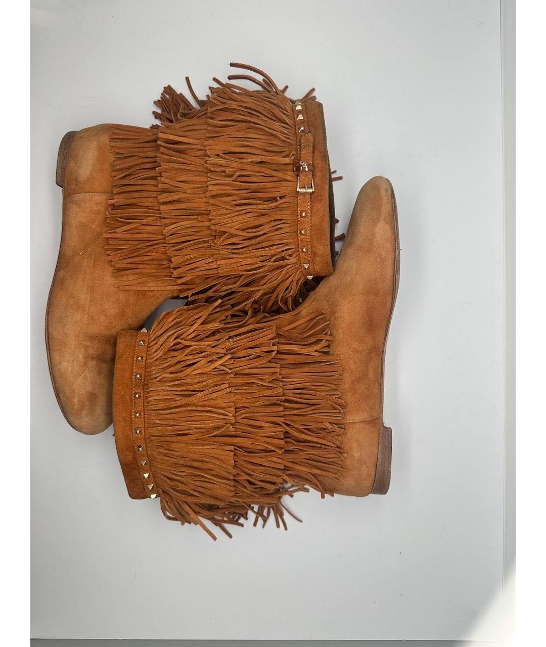 CHRISTIAN DIOR Коричневые замшевые ботинки, фото 3