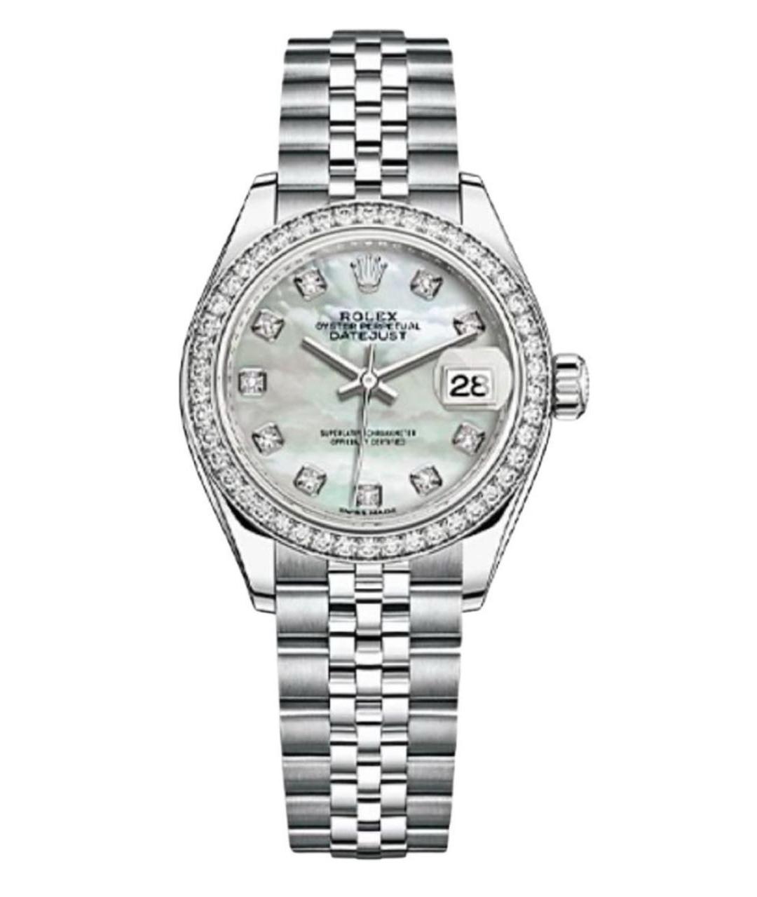 ROLEX Серебряные часы, фото 1