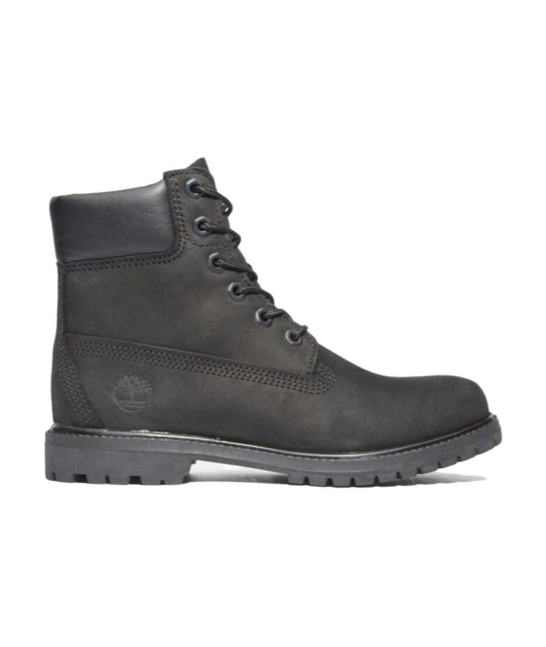 TIMBERLAND Антрацитовые нубуковые сапоги, фото 1