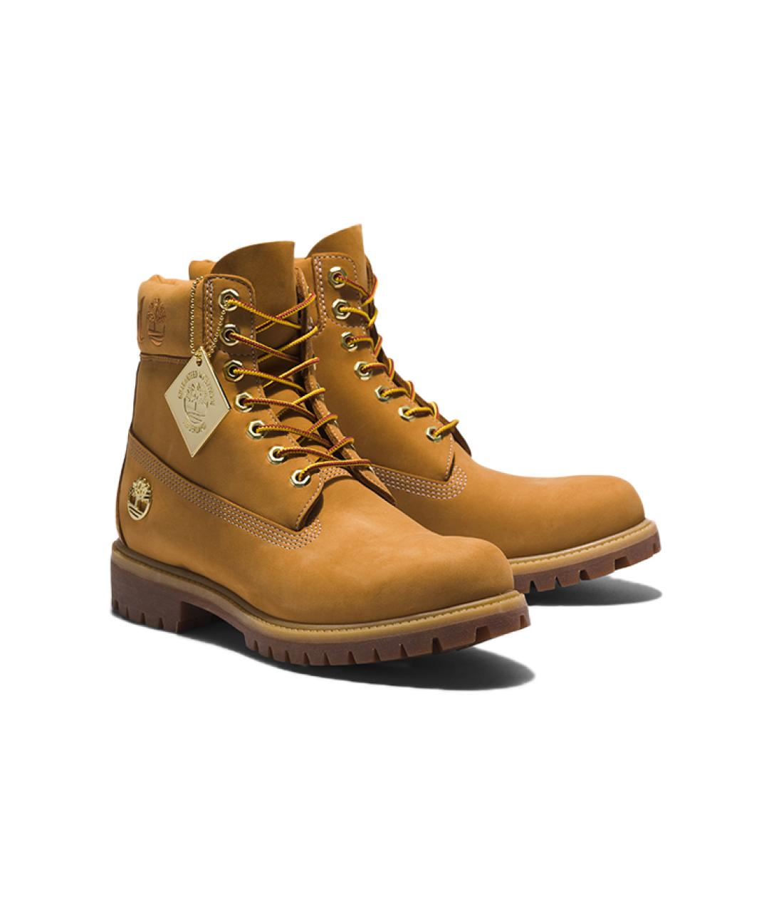 TIMBERLAND Коричневые нубуковые высокие ботинки, фото 4