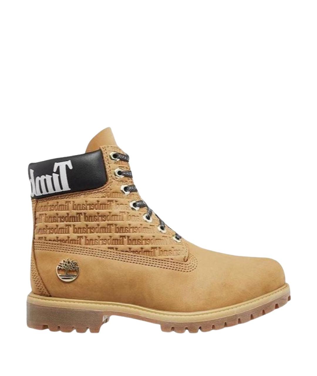 TIMBERLAND Коричневые нубуковые высокие ботинки, фото 1