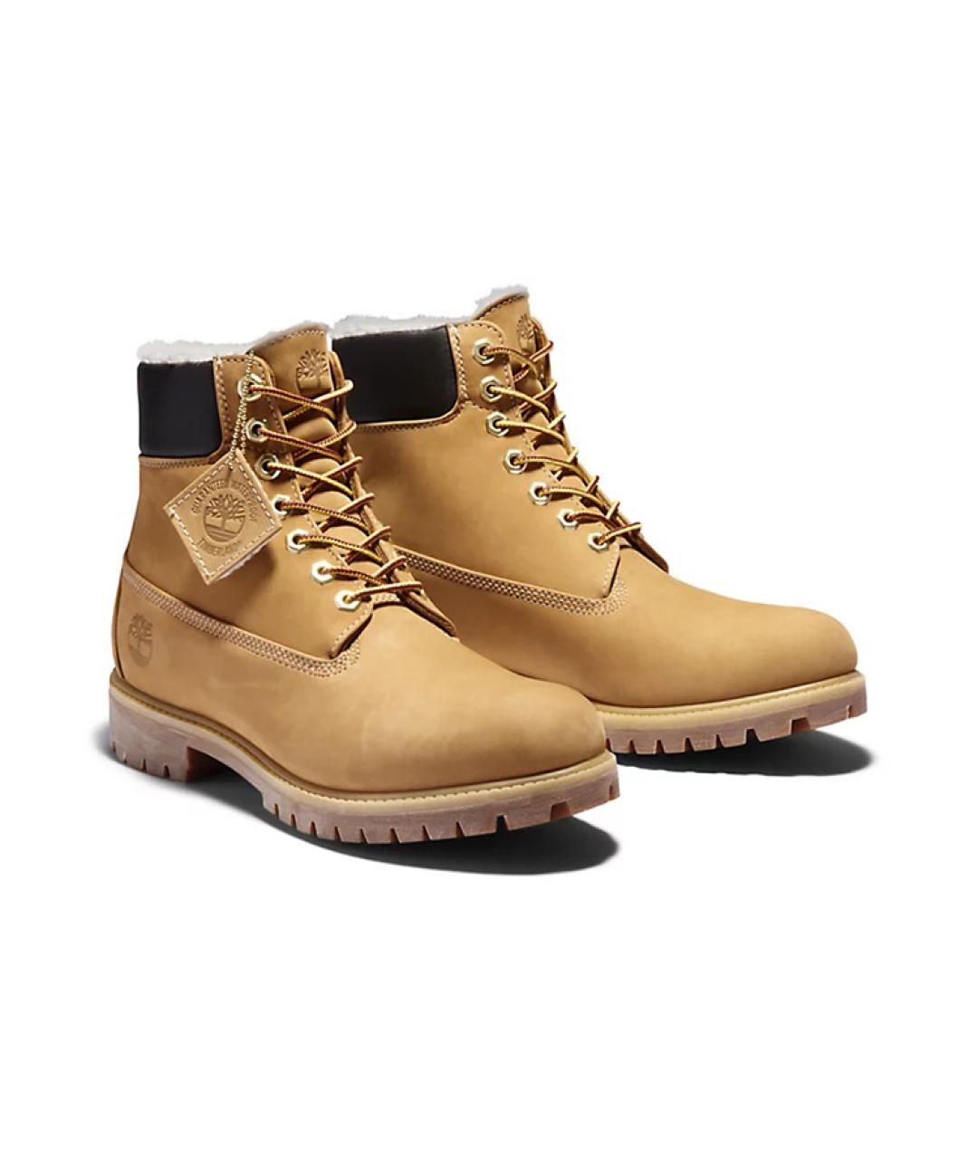 TIMBERLAND Коричневые нубуковые высокие ботинки, фото 3