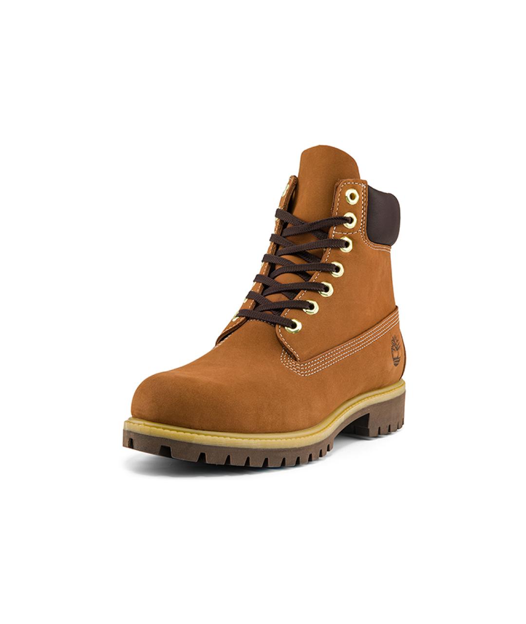 TIMBERLAND Коричневые нубуковые высокие ботинки, фото 3