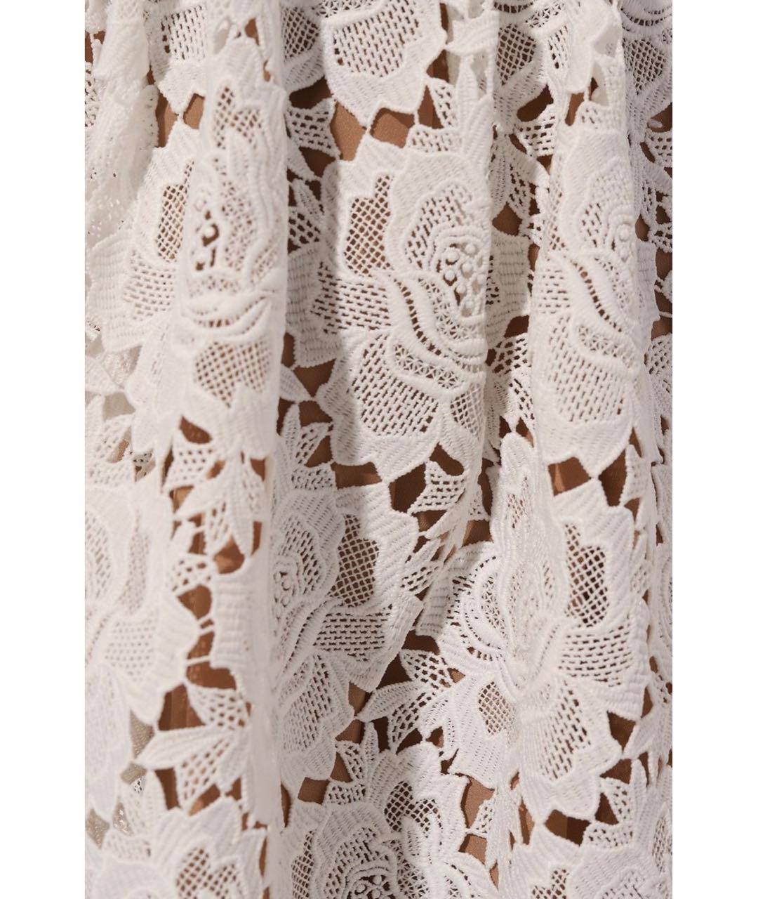 SELF-PORTRAIT Белое полиэстеровое коктейльное платье, фото 4