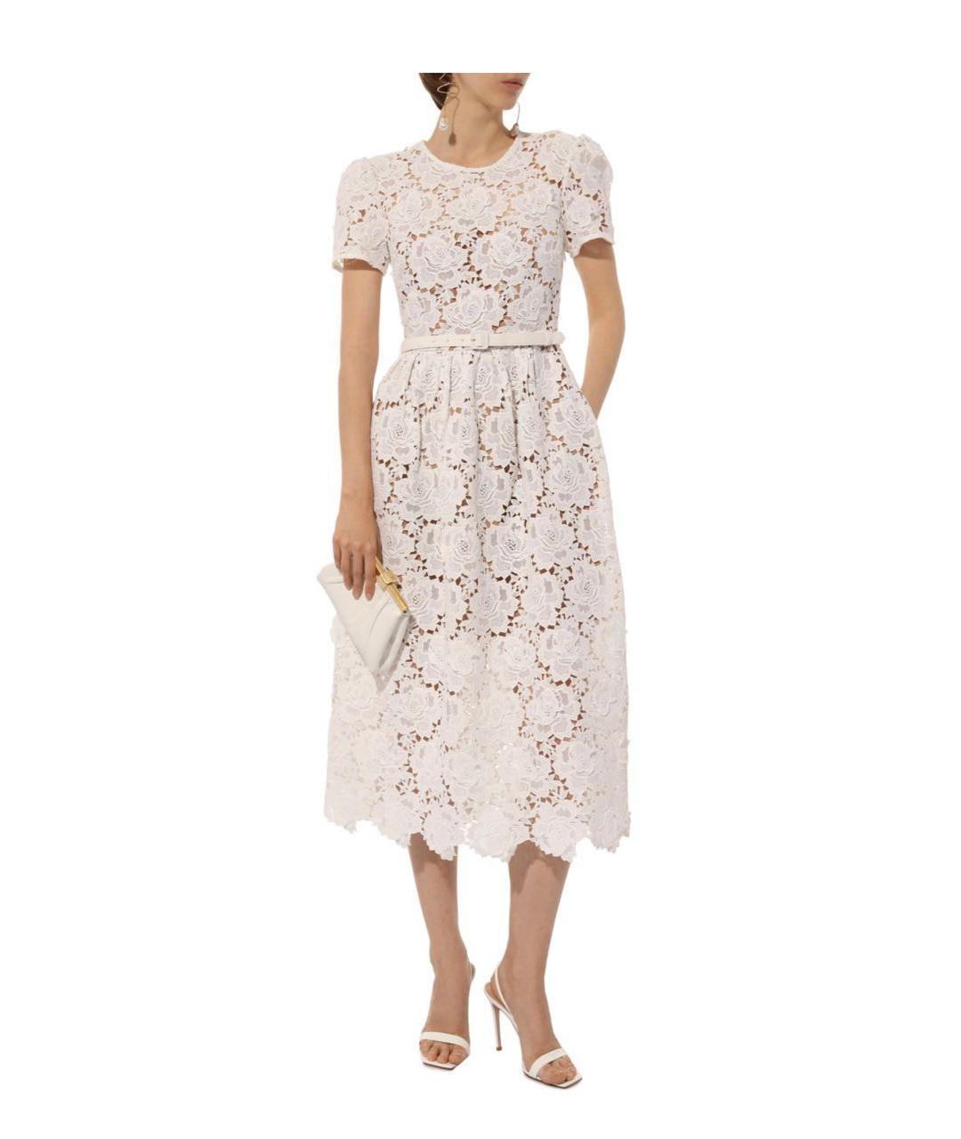 SELF-PORTRAIT Белое полиэстеровое коктейльное платье, фото 2