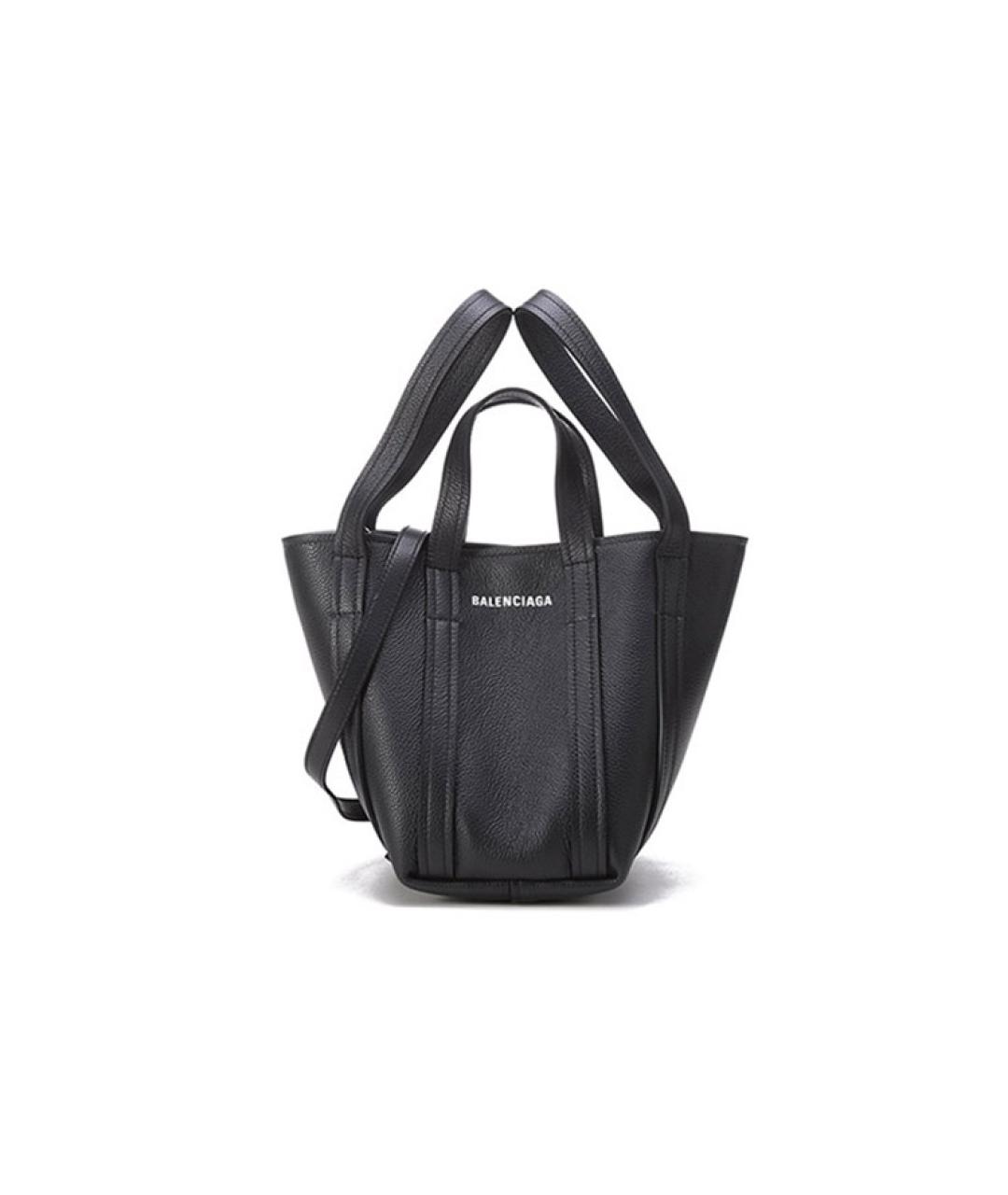 BALENCIAGA Черная кожаная сумка через плечо, фото 7