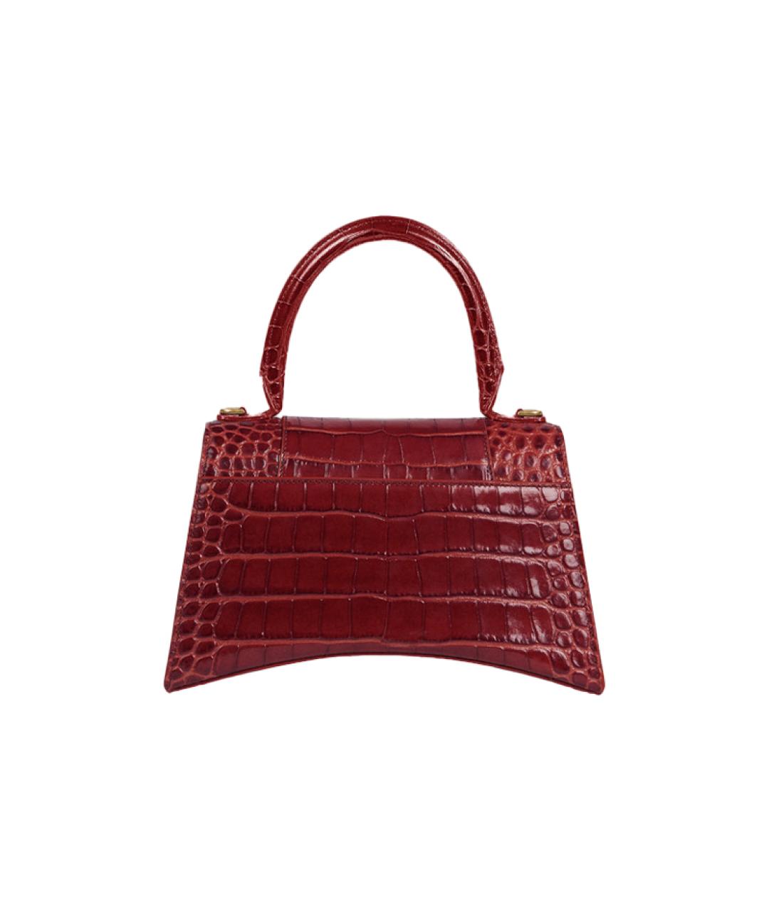 BALENCIAGA Красная кожаная сумка через плечо, фото 5