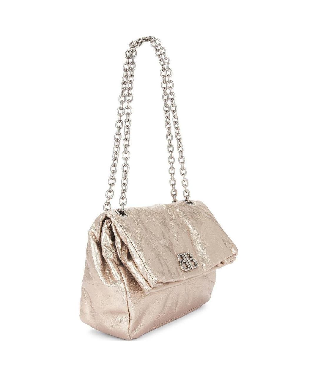 BALENCIAGA Золотая сумка через плечо, фото 2