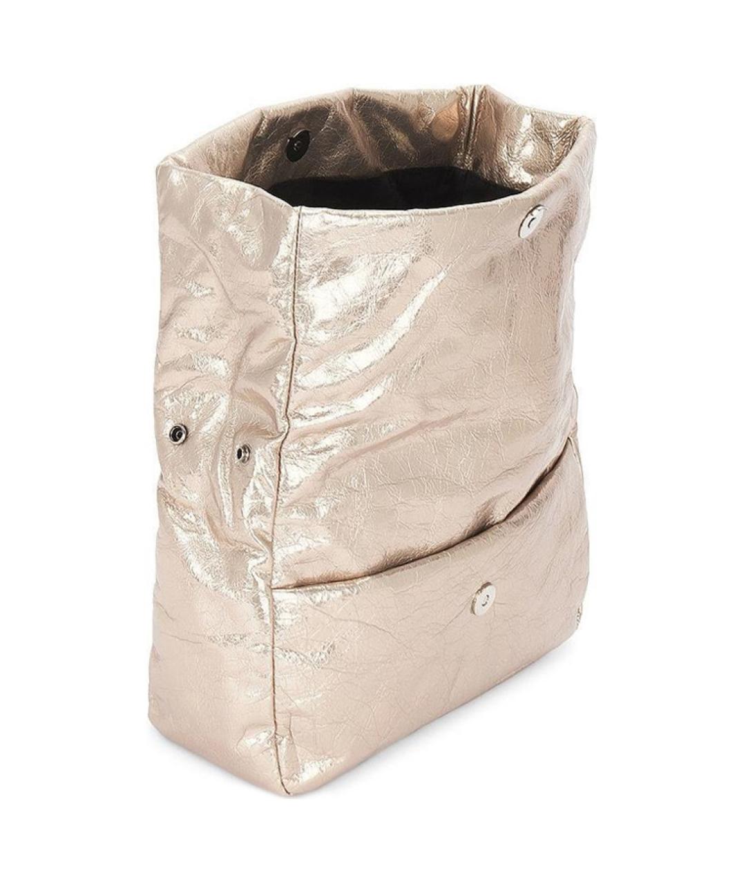 BALENCIAGA Золотая сумка через плечо, фото 4