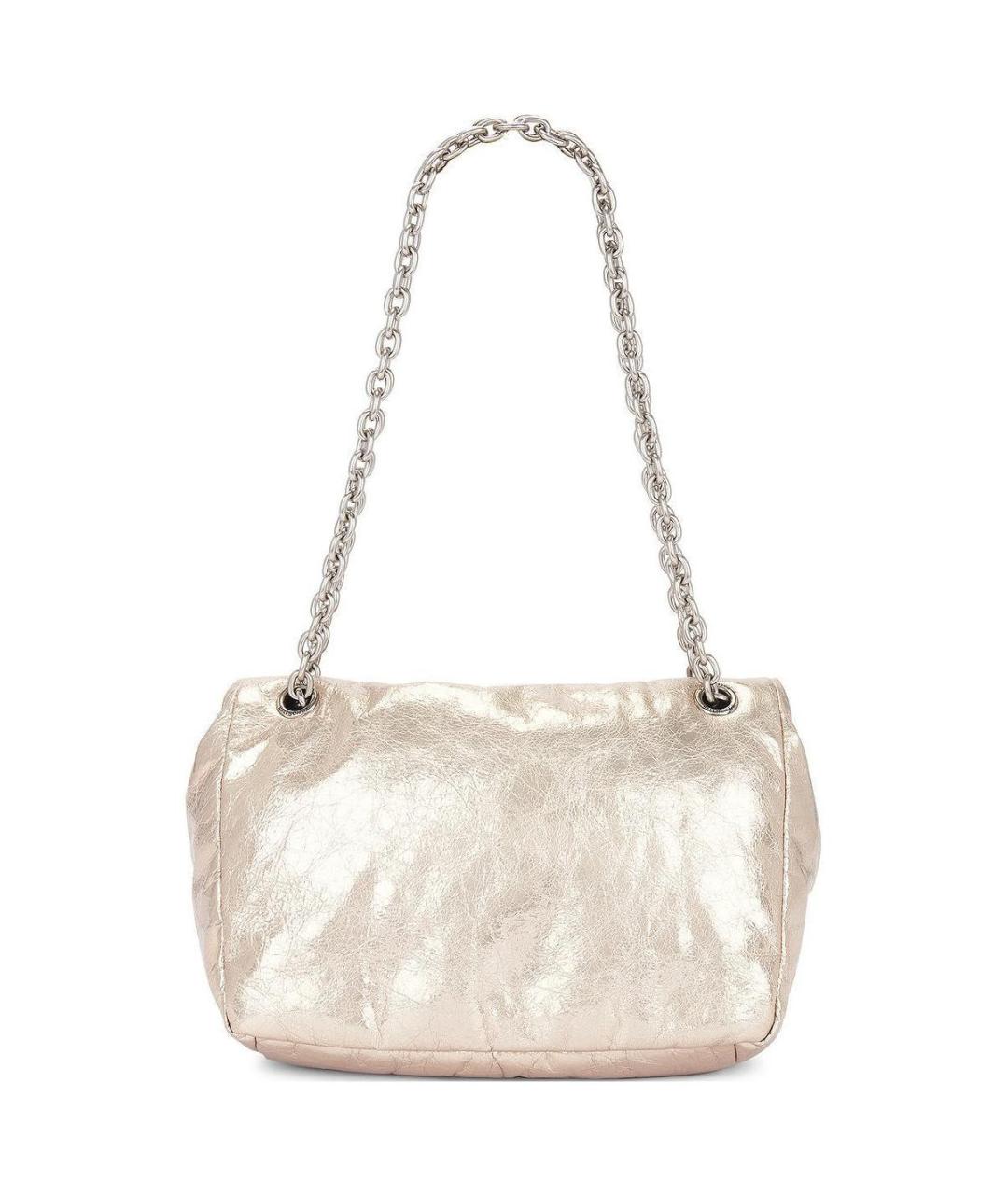 BALENCIAGA Золотая сумка через плечо, фото 3