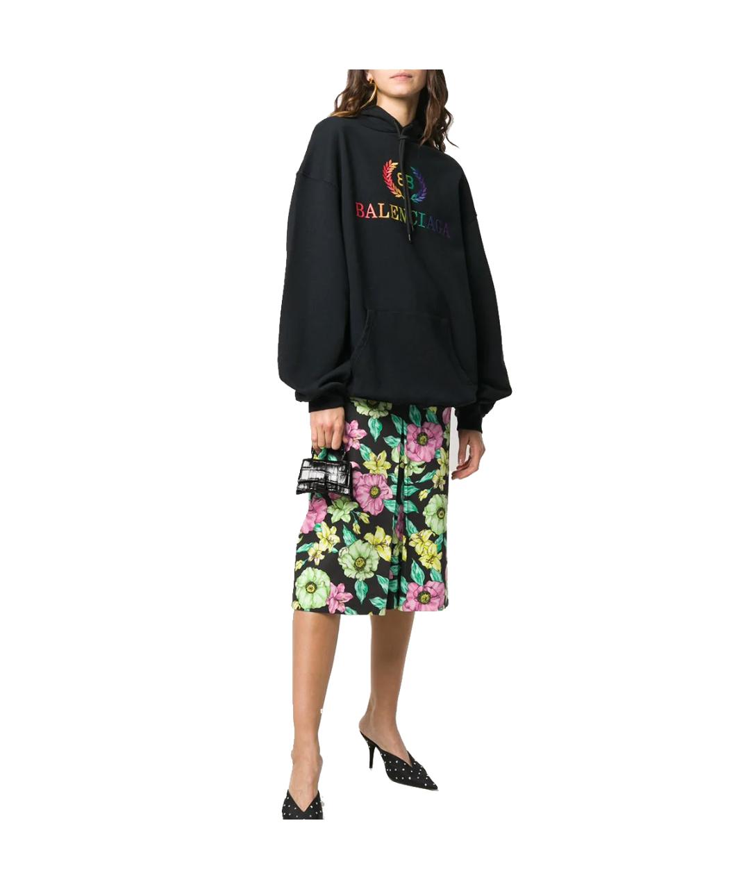 BALENCIAGA Черная кожаная сумка через плечо, фото 4