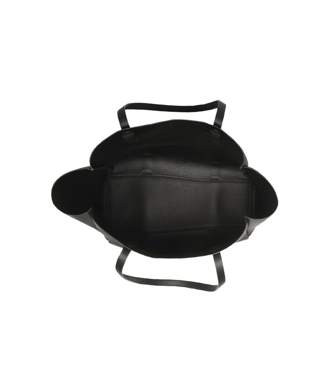 BALENCIAGA Черная кожаная сумка через плечо, фото 4