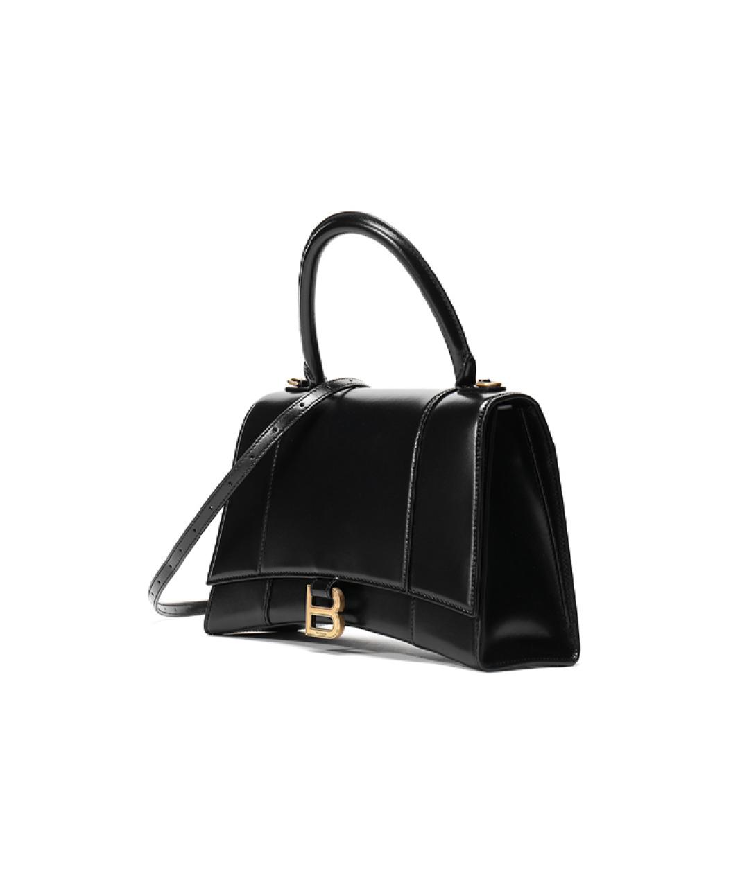 BALENCIAGA Черная кожаная сумка через плечо, фото 2