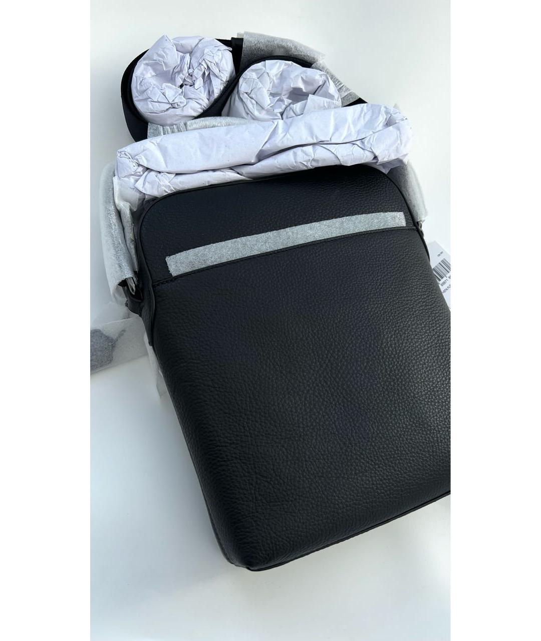 COACH Черная кожаная сумка на плечо, фото 7