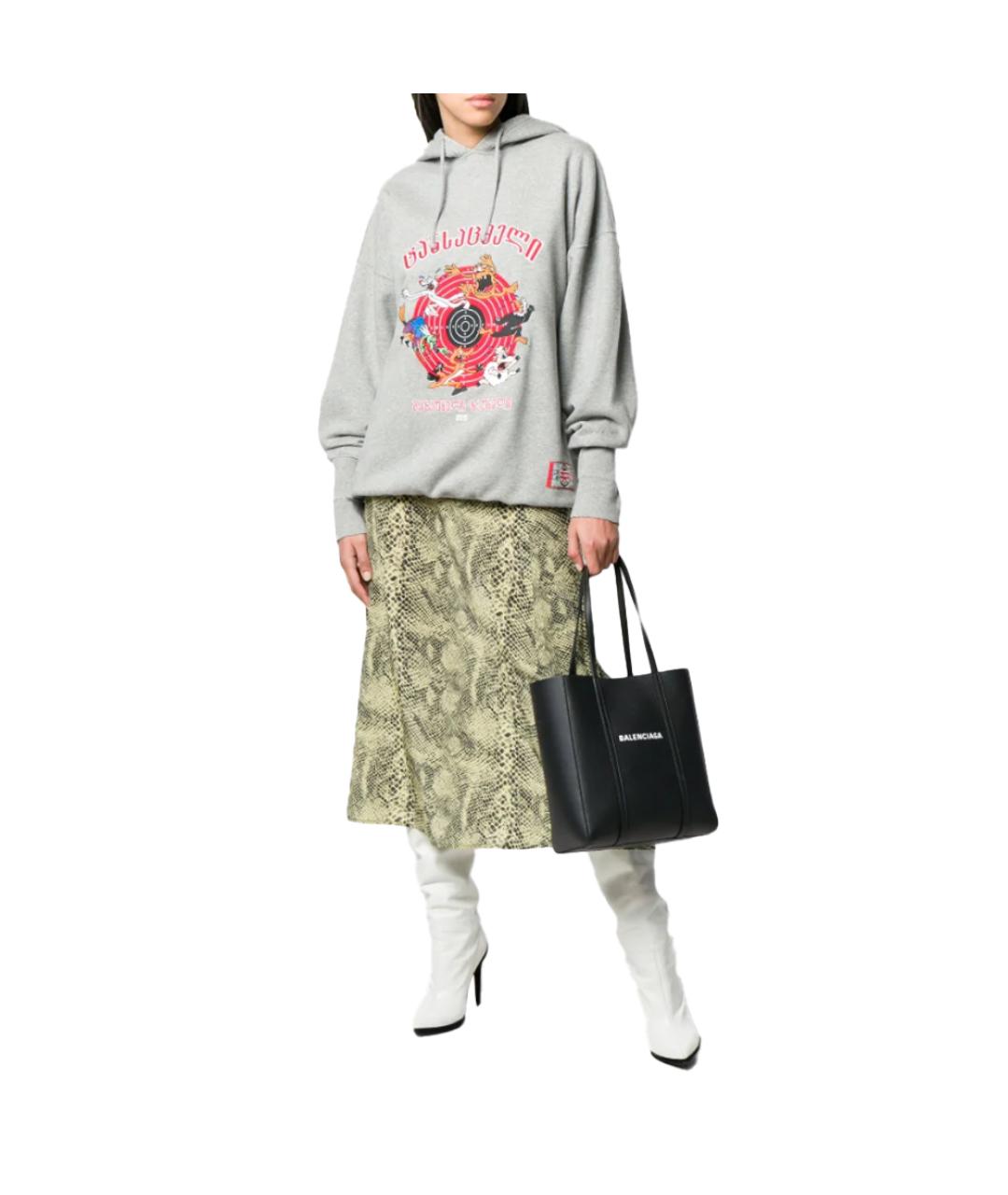 BALENCIAGA Черная кожаная сумка через плечо, фото 7