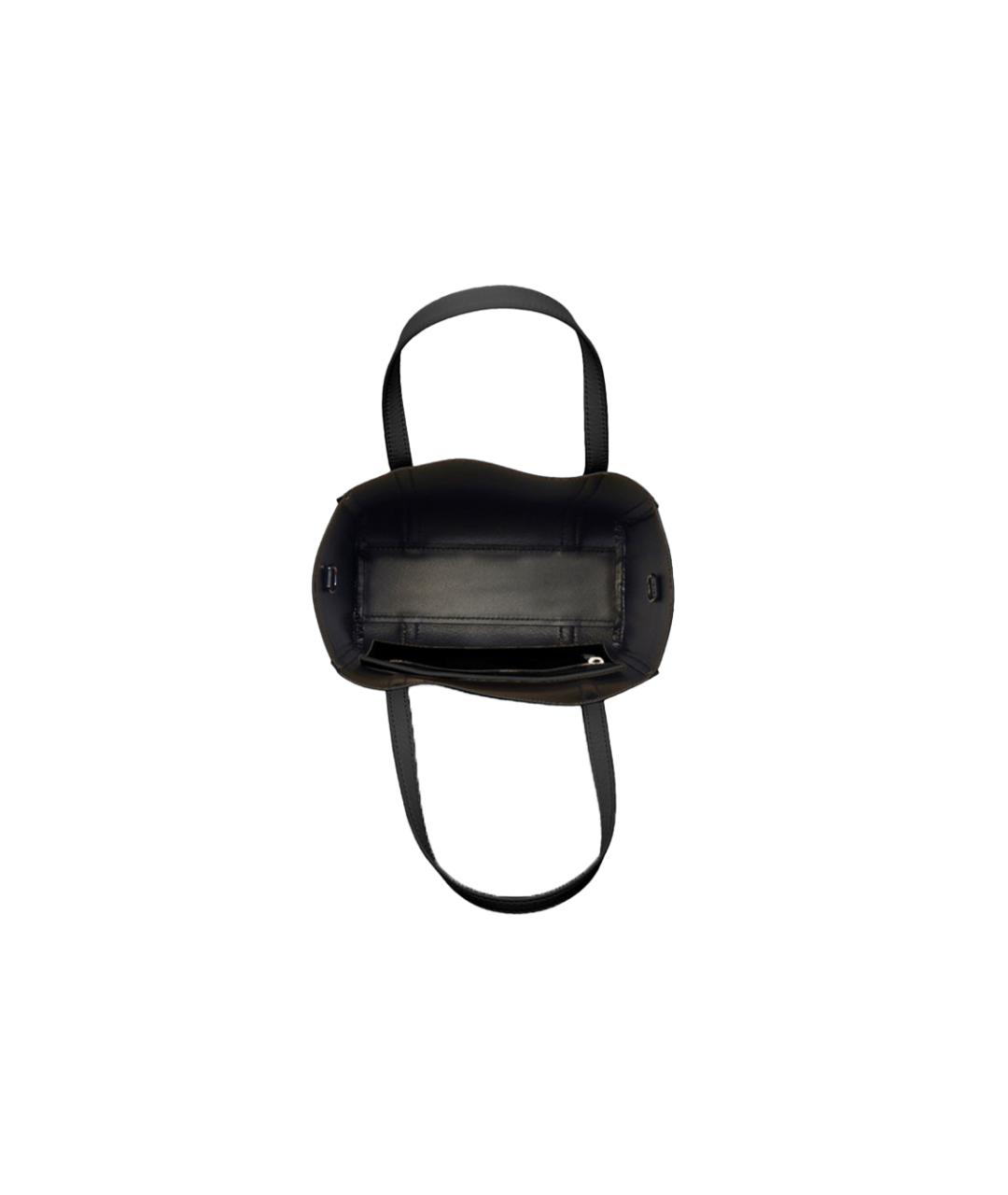 BALENCIAGA Черная кожаная сумка через плечо, фото 5