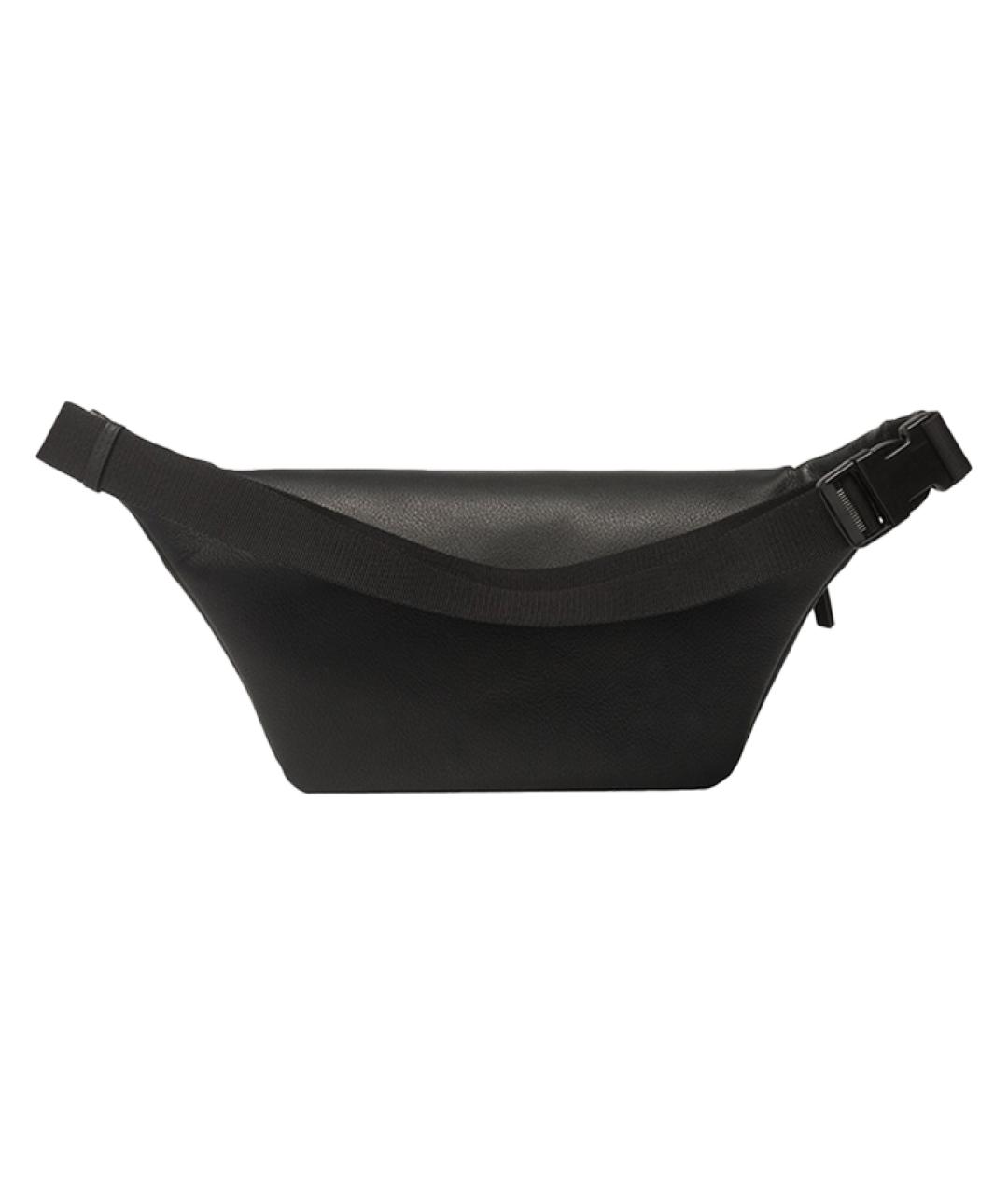 BALENCIAGA Черная кожаная поясная сумка, фото 2