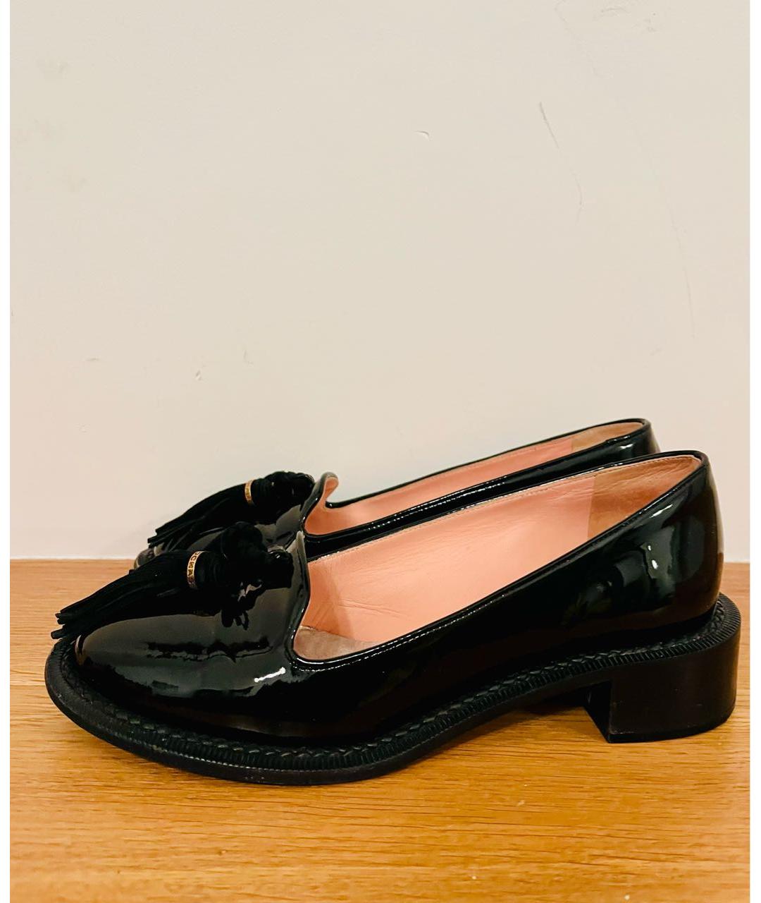 ROCHAS Черные лоферы из лакированной кожи, фото 5