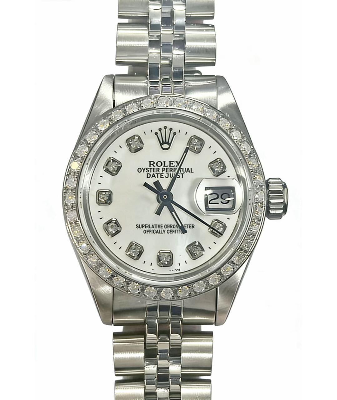 ROLEX Серебряные часы, фото 1