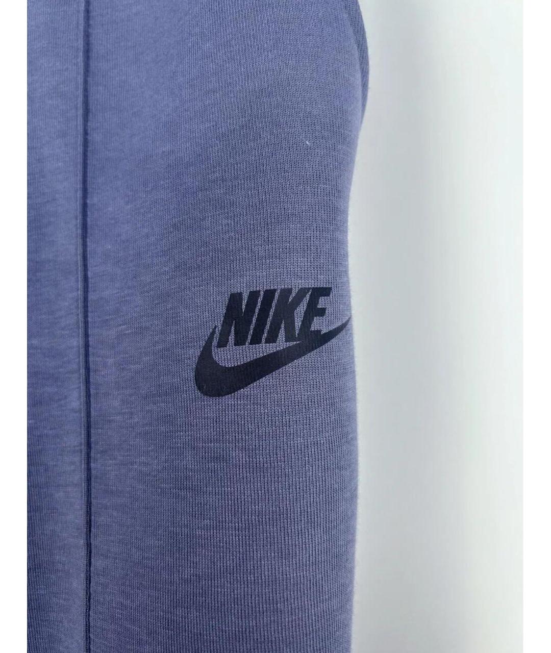 NIKE Темно-синие хлопковые брюки и шорты, фото 4