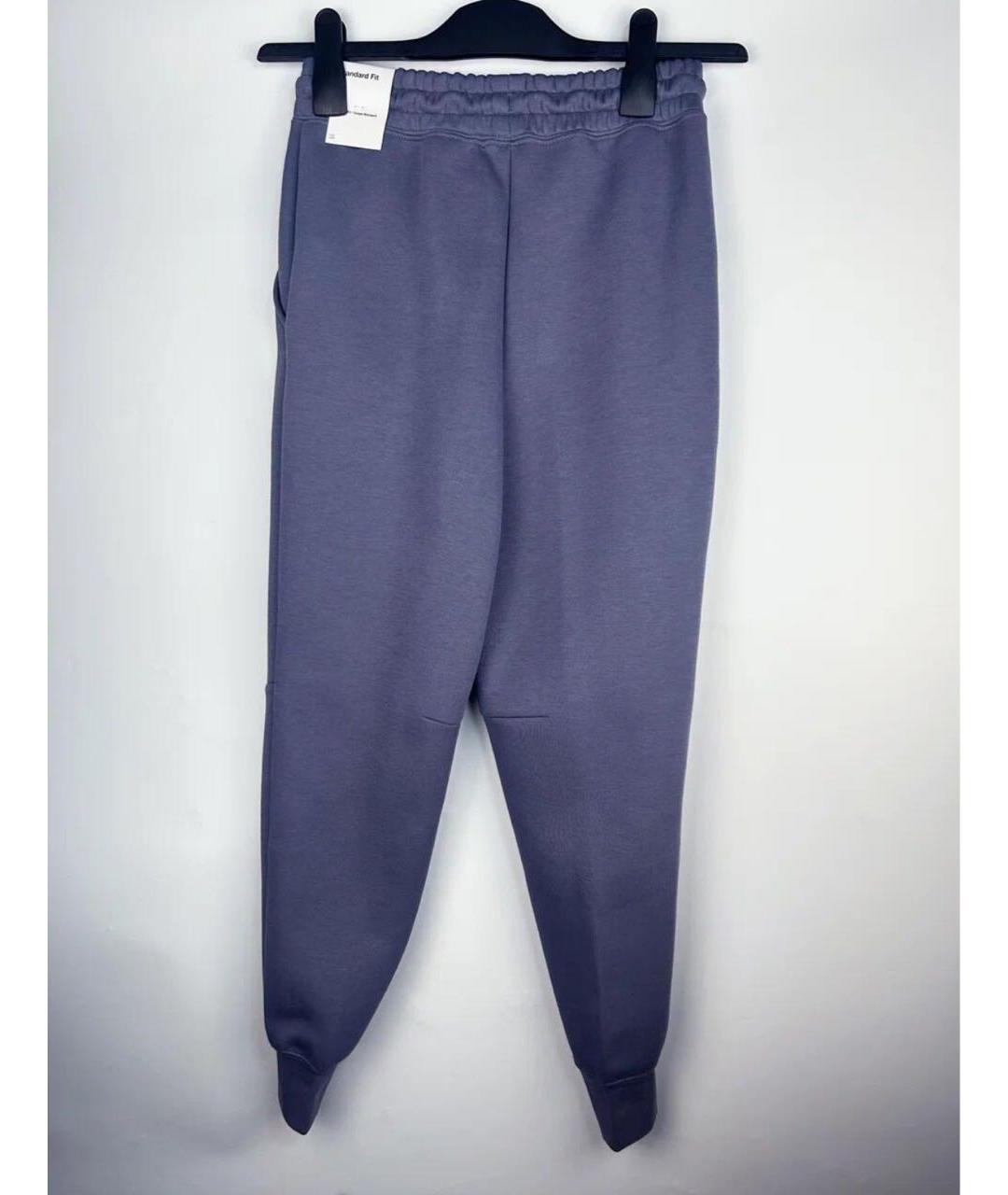 NIKE Темно-синие хлопковые брюки и шорты, фото 2