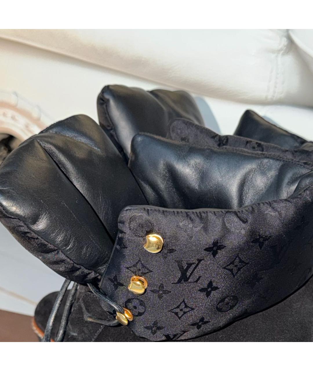 LOUIS VUITTON Коричневые замшевые ботинки, фото 6