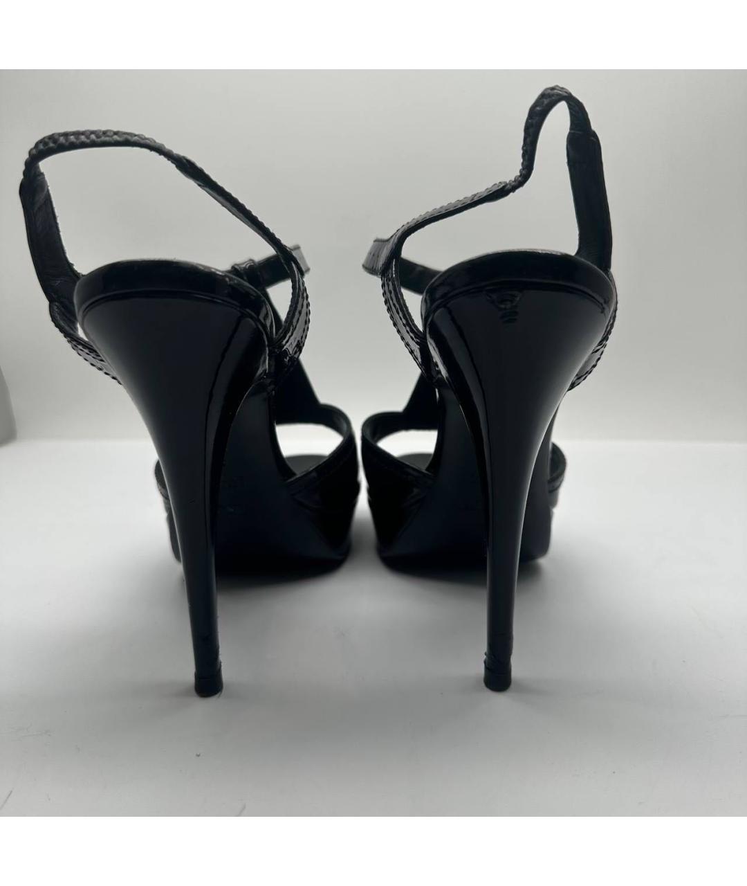 YVES SAINT LAURENT BEAUTY Черные кожаные туфли, фото 2