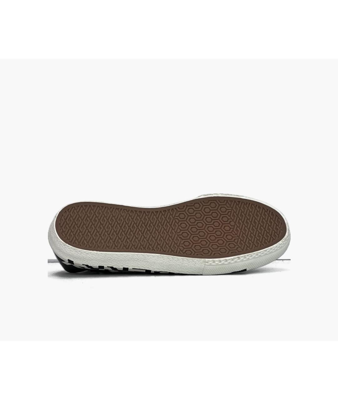 BURBERRY Черные кожаные кеды, фото 5