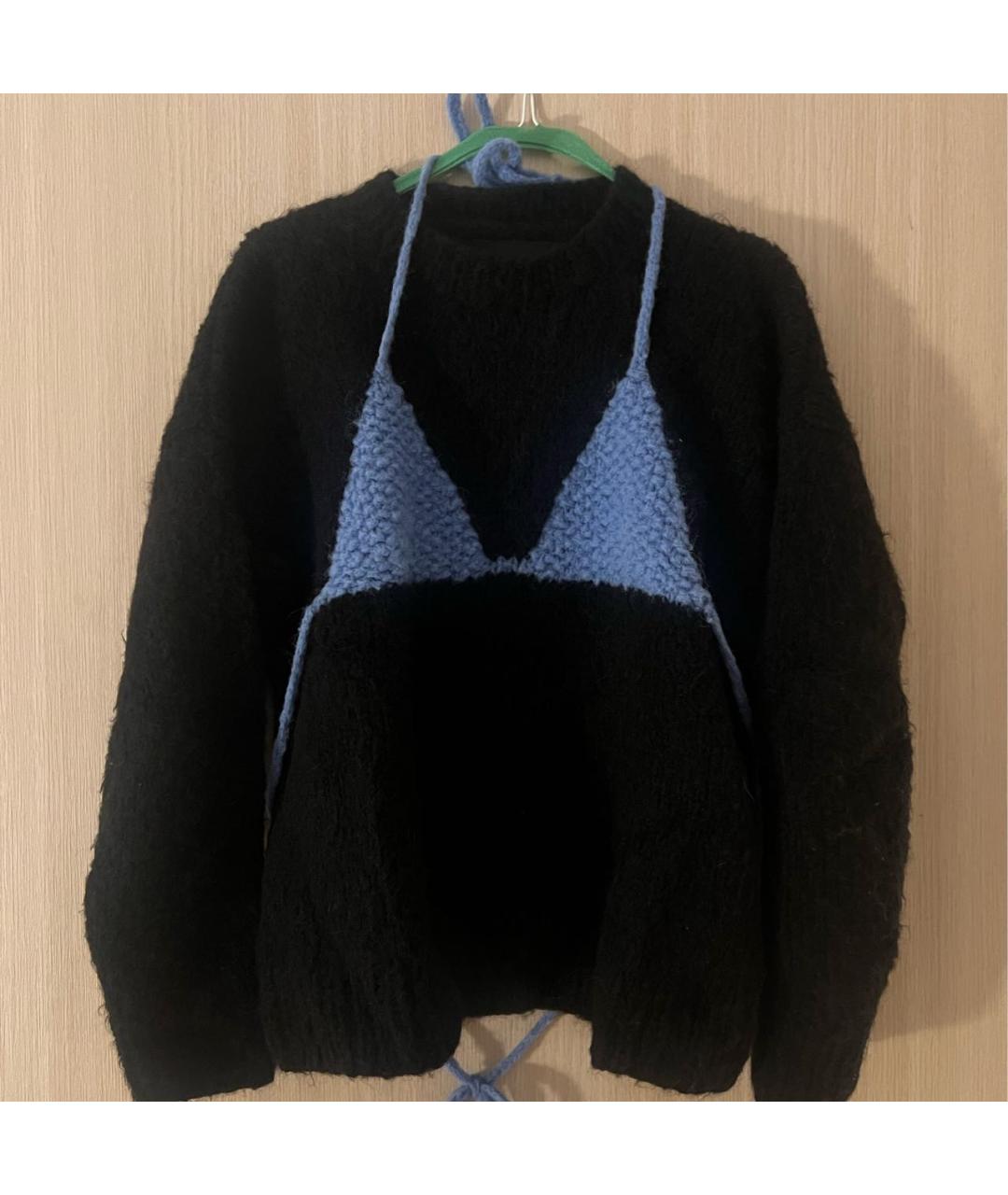 BOTTER Черный шерстяной джемпер / свитер, фото 5