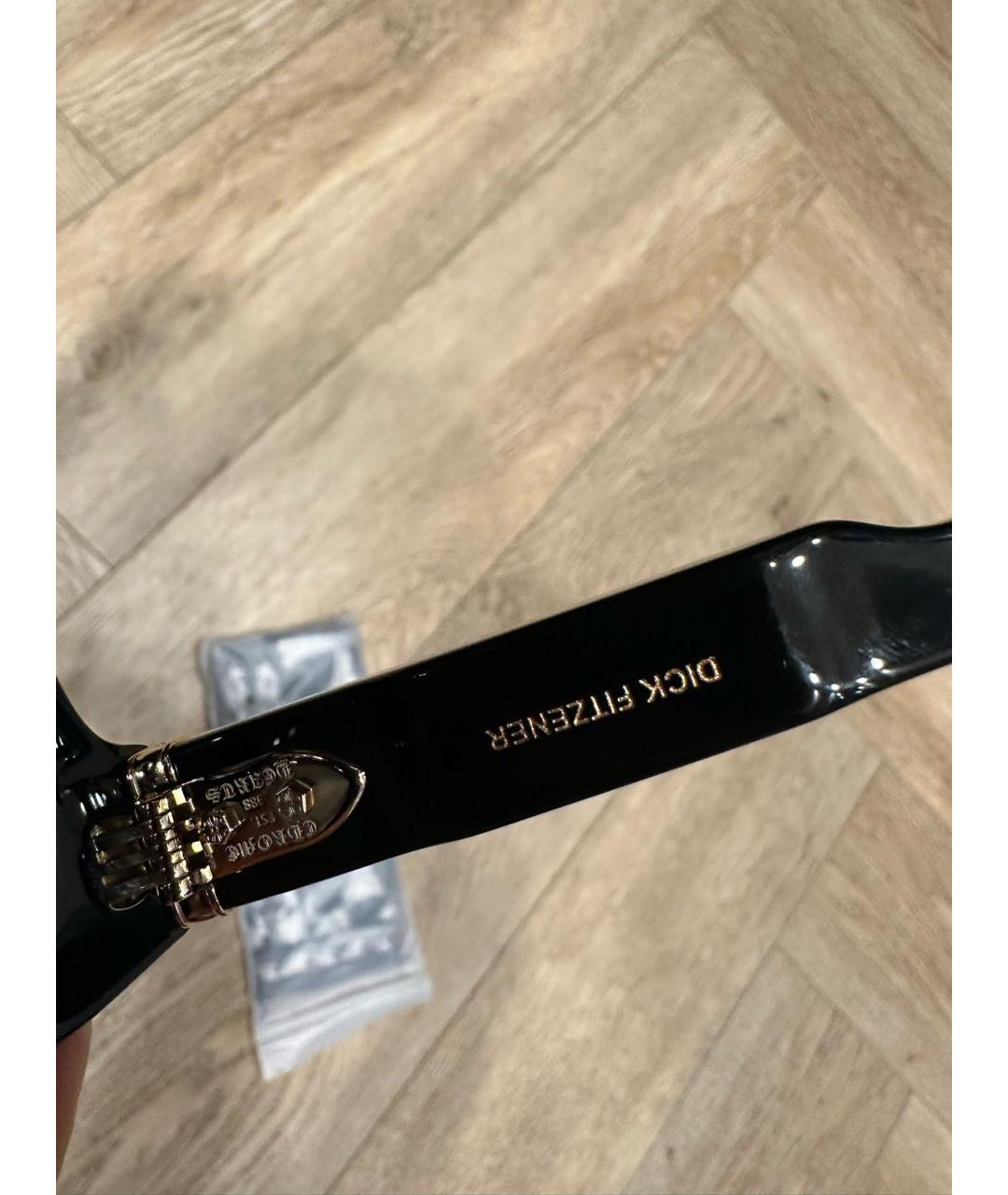 CHROME HEARTS Черные пластиковые солнцезащитные очки, фото 3