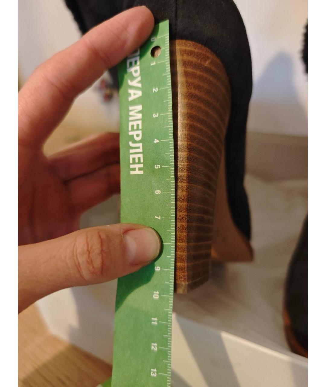 CHLOE Черные замшевые ботильоны, фото 4