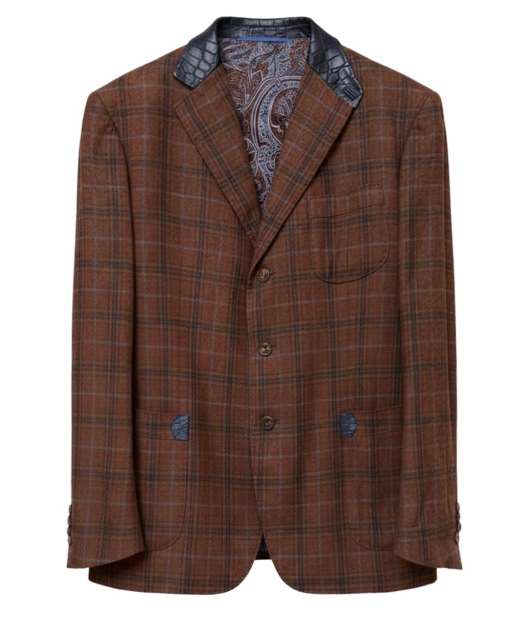 ICON DENIM Коричневый кашемировый жакет/пиджак, фото 1