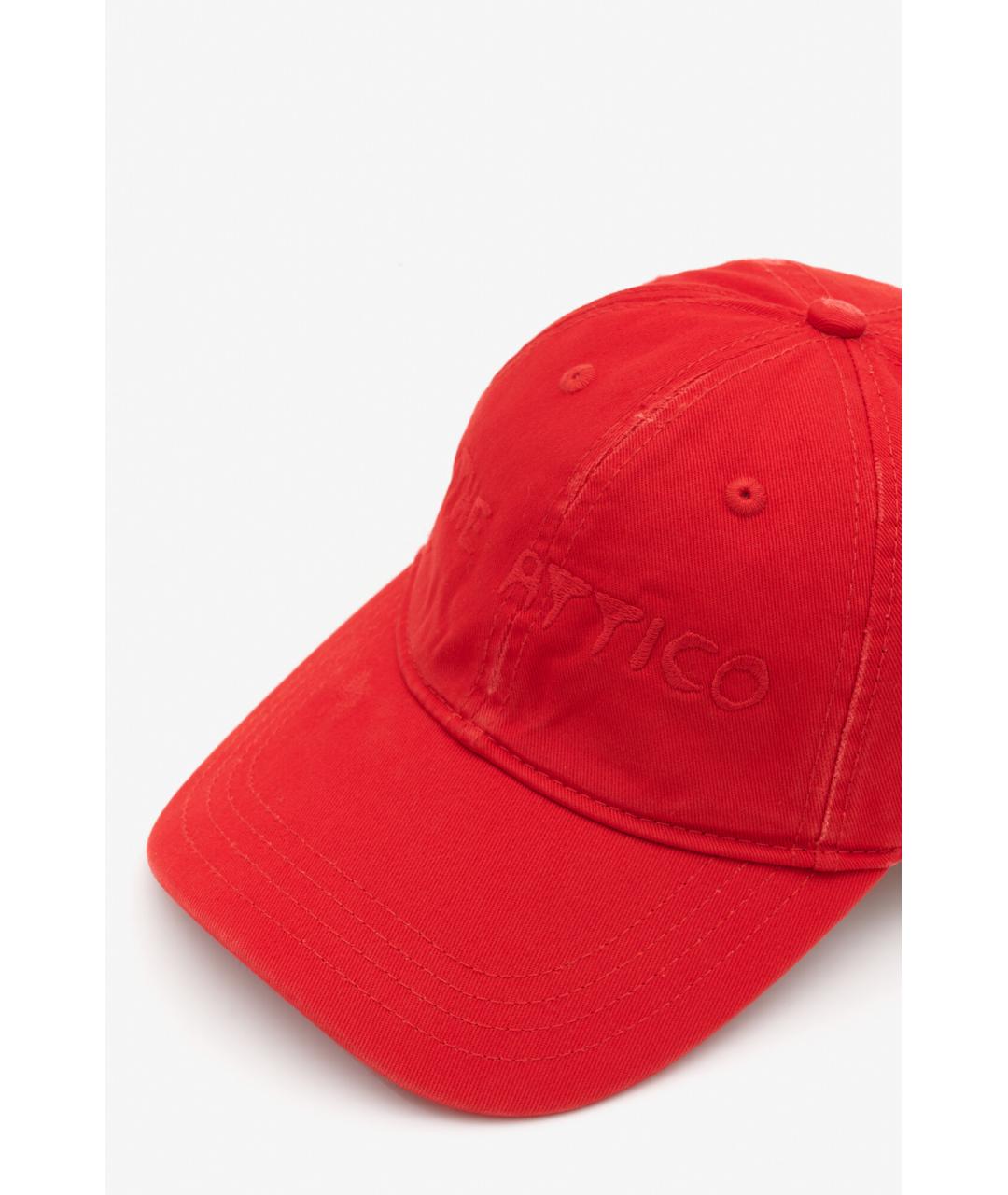 THE ATTICO Красная хлопковая кепка, фото 3