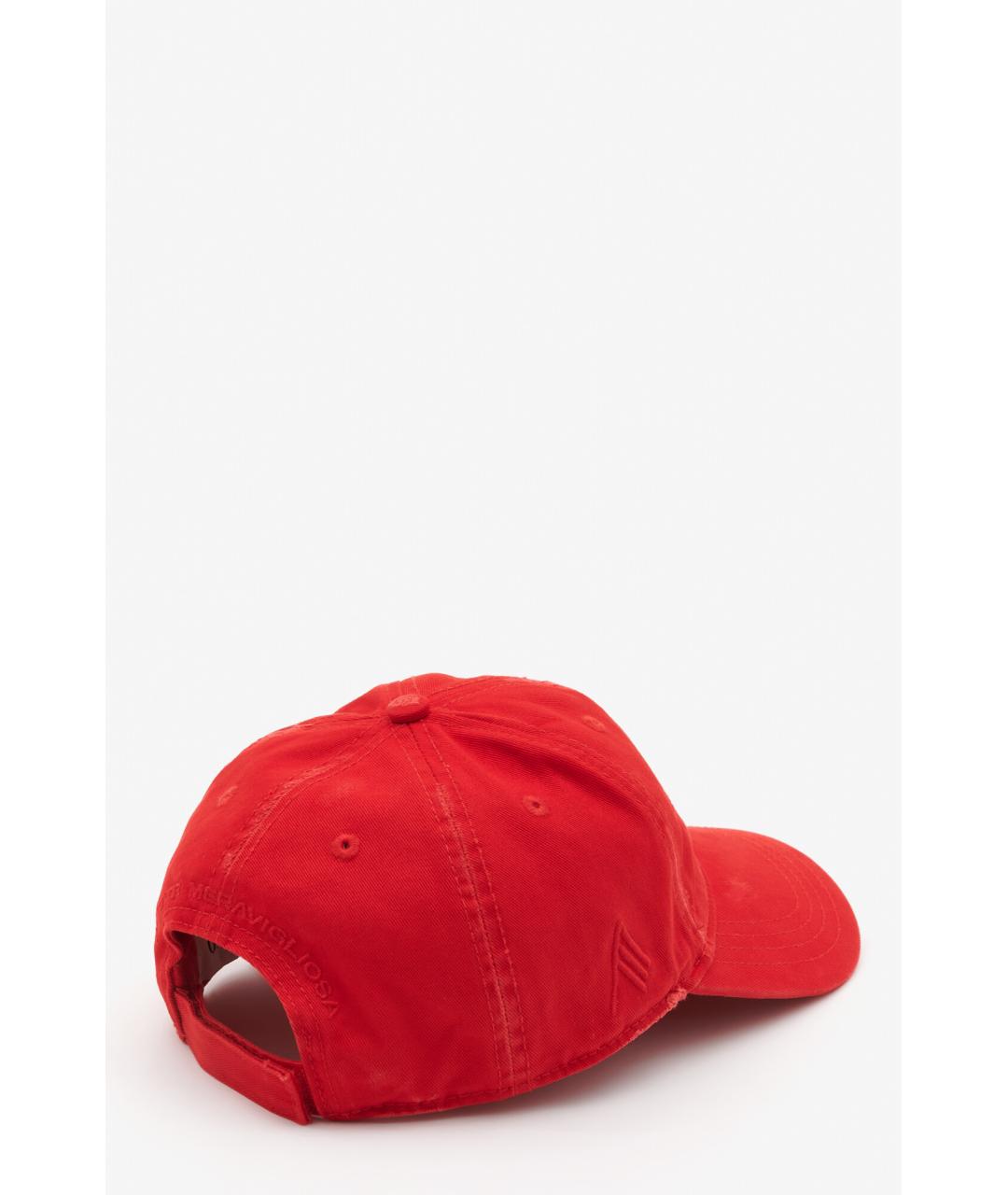 THE ATTICO Красная хлопковая кепка, фото 4