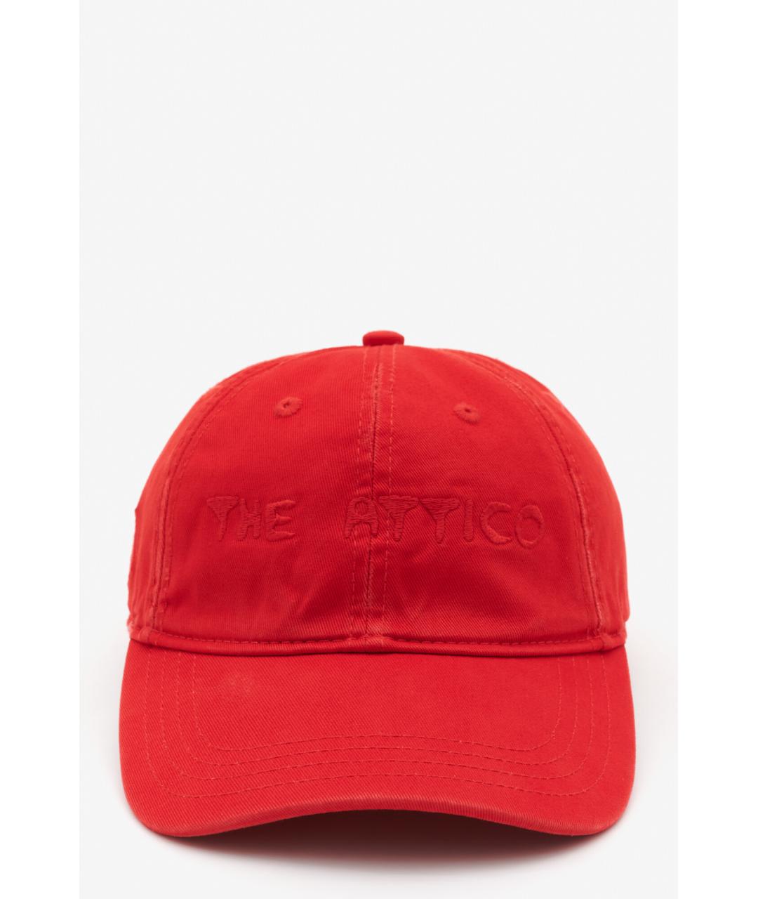 THE ATTICO Красная хлопковая кепка, фото 5