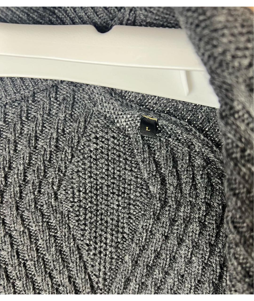 BILLIONAIRE Антрацитовый шерстяной кардиган, фото 7