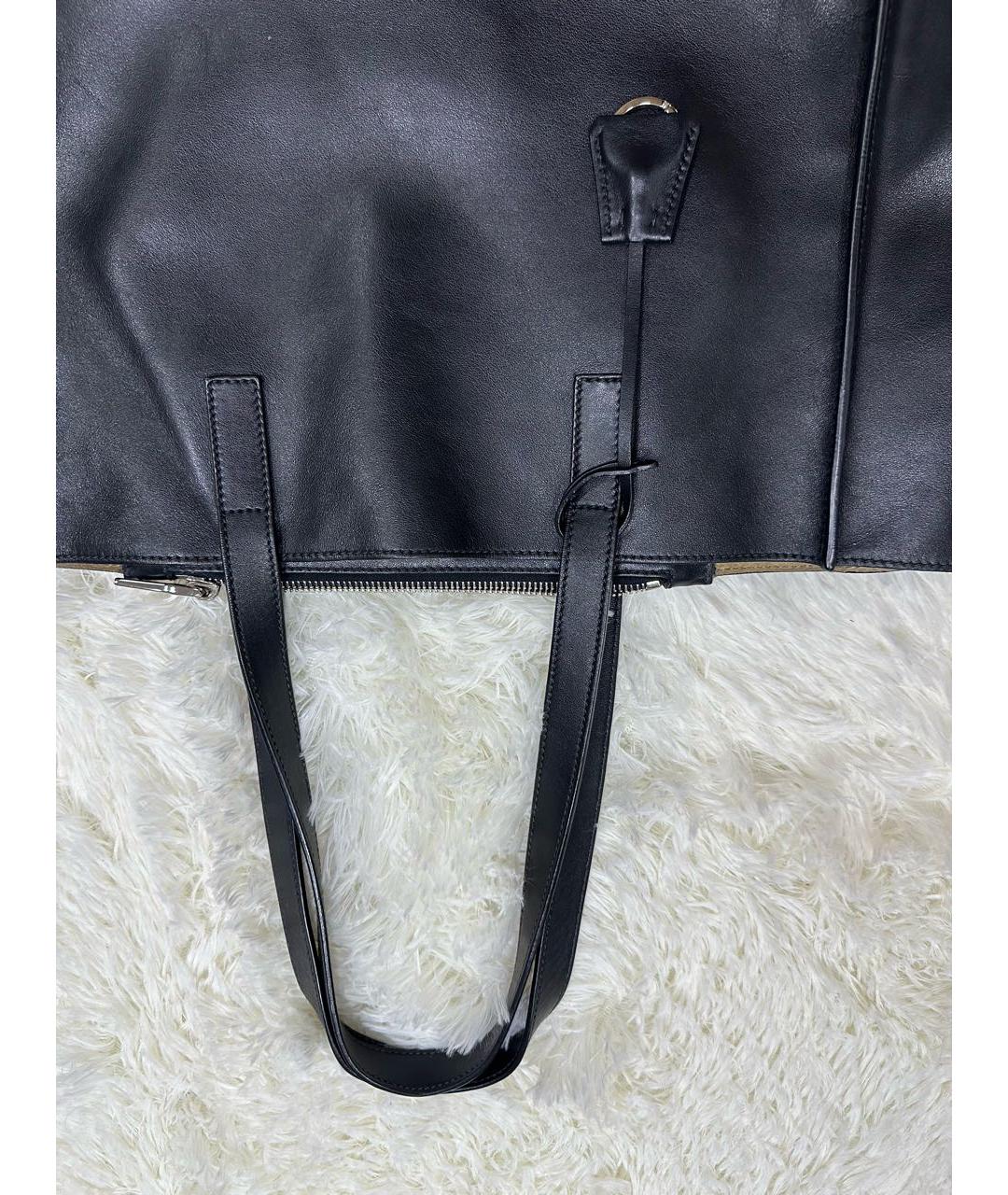 PRADA Черная кожаная сумка через плечо, фото 3