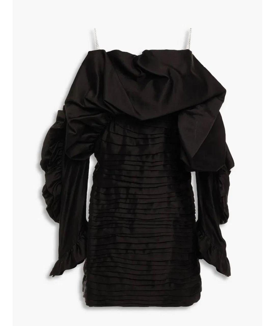 MAGDA BUTRYM Черное полиэстеровое вечернее платье, фото 6