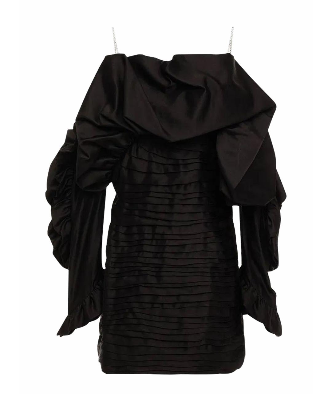 MAGDA BUTRYM Черное полиэстеровое вечернее платье, фото 1