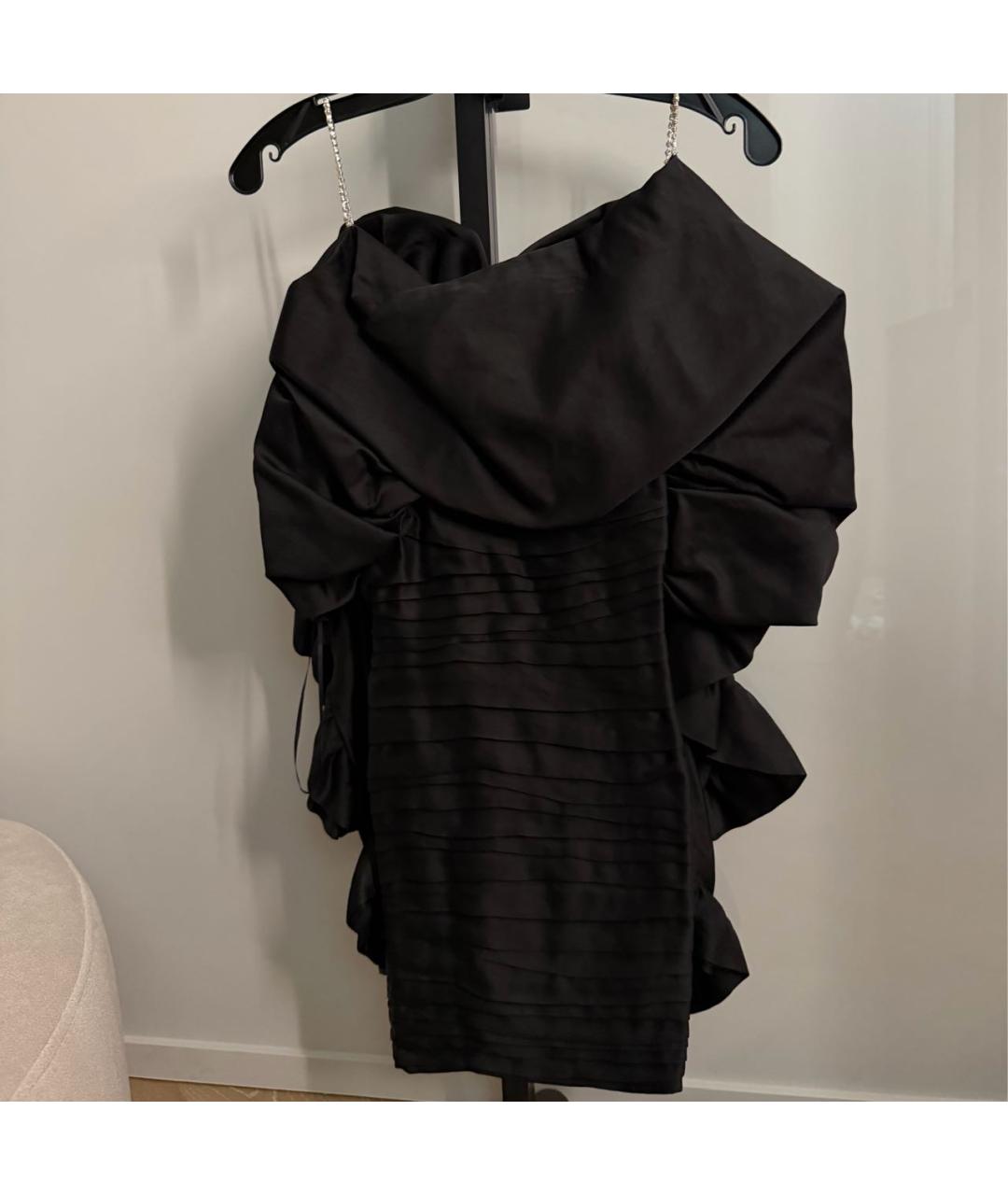 MAGDA BUTRYM Черное полиэстеровое вечернее платье, фото 5