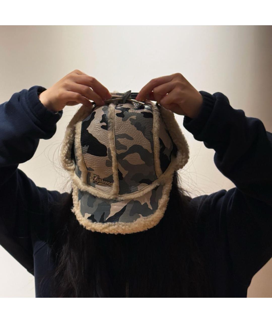 SUPREME Бежевая шапка, фото 7