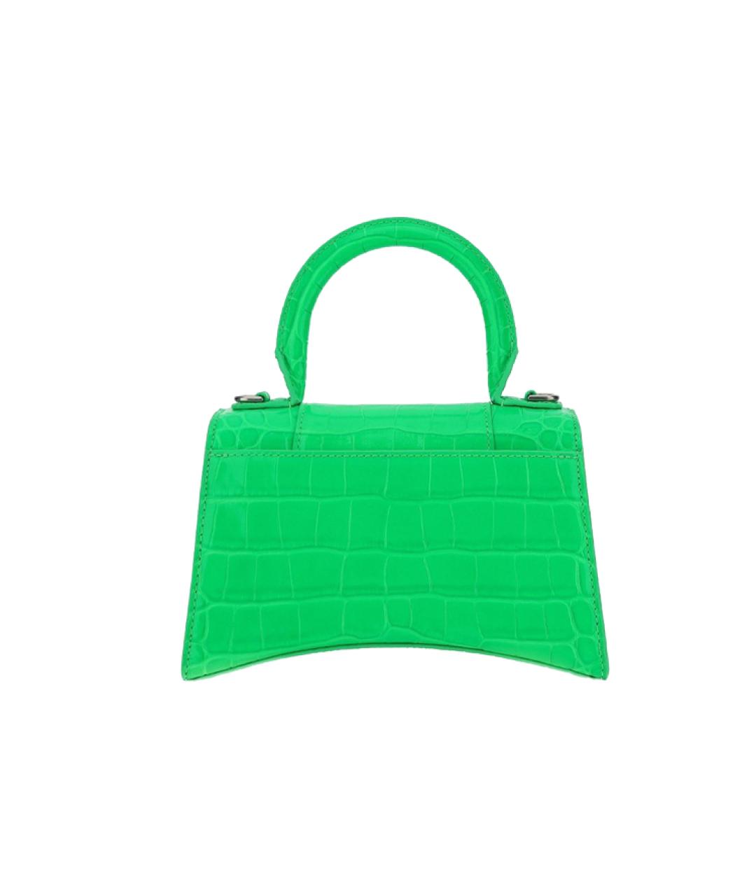 BALENCIAGA Зеленая кожаная сумка через плечо, фото 3